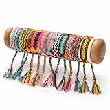 Tangser Woven Friendship Bracelets Pack of 12, Handmade Adjustable Bracelets with Sliding Knot Closure for Kids, Girls, Teens & Women, Colorful Bulk Set