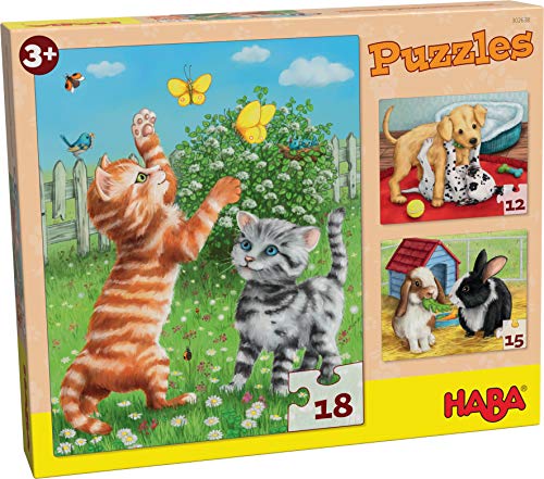 HABA Sales GmbH & Co.KG- Puzzle Animali Domestici
