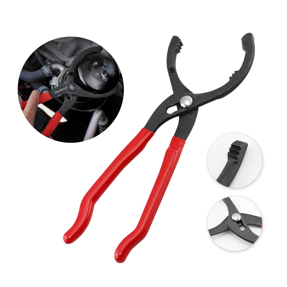 STHIRA® 12" Adjustable Oil Filter Plier Manual-adjusting Oil Filter Plier High Torque Steel Oil Filter Plier with Rubberized Handle Universal 50-150mm Adjustable Jaw Opening Oil Filter Plier (B0D9LDDDP6) Amazon Price History, Amazon Price Tracker