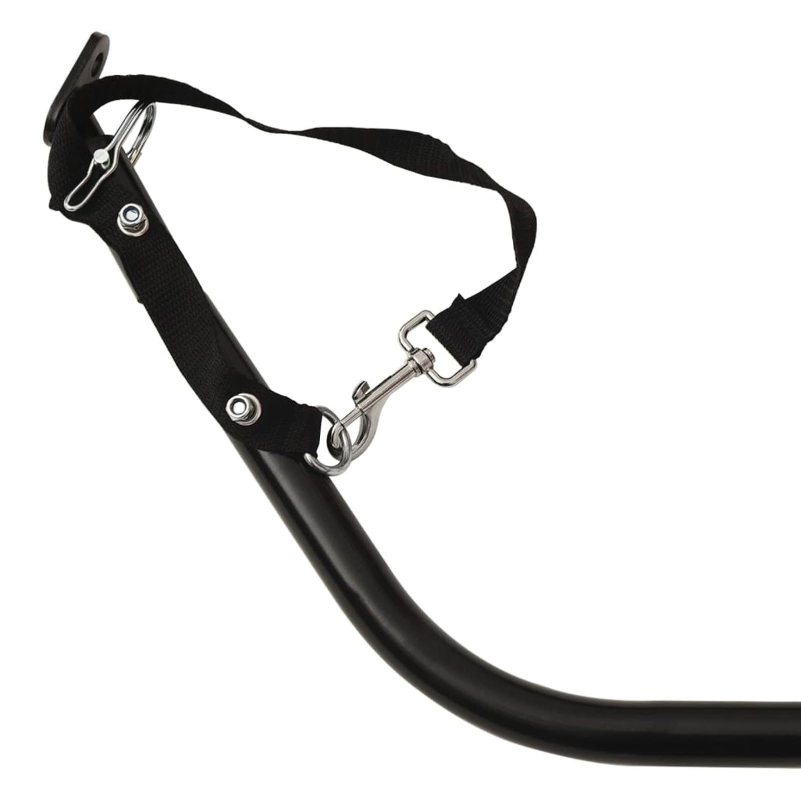 Fahrradanhänger 130x73x48,5 cm Stahl Schwarz 91770
