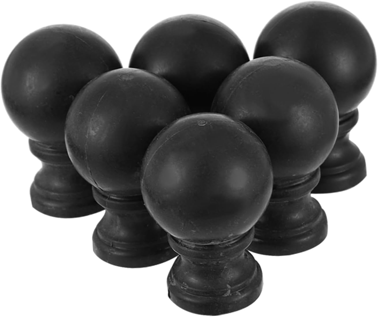 NUOBESTY 10PCS Ball Shaped Lamp Finials Lighting Accessories for Desk and Floor Lamps Smooth Surface Decorative Ornament Enhancements