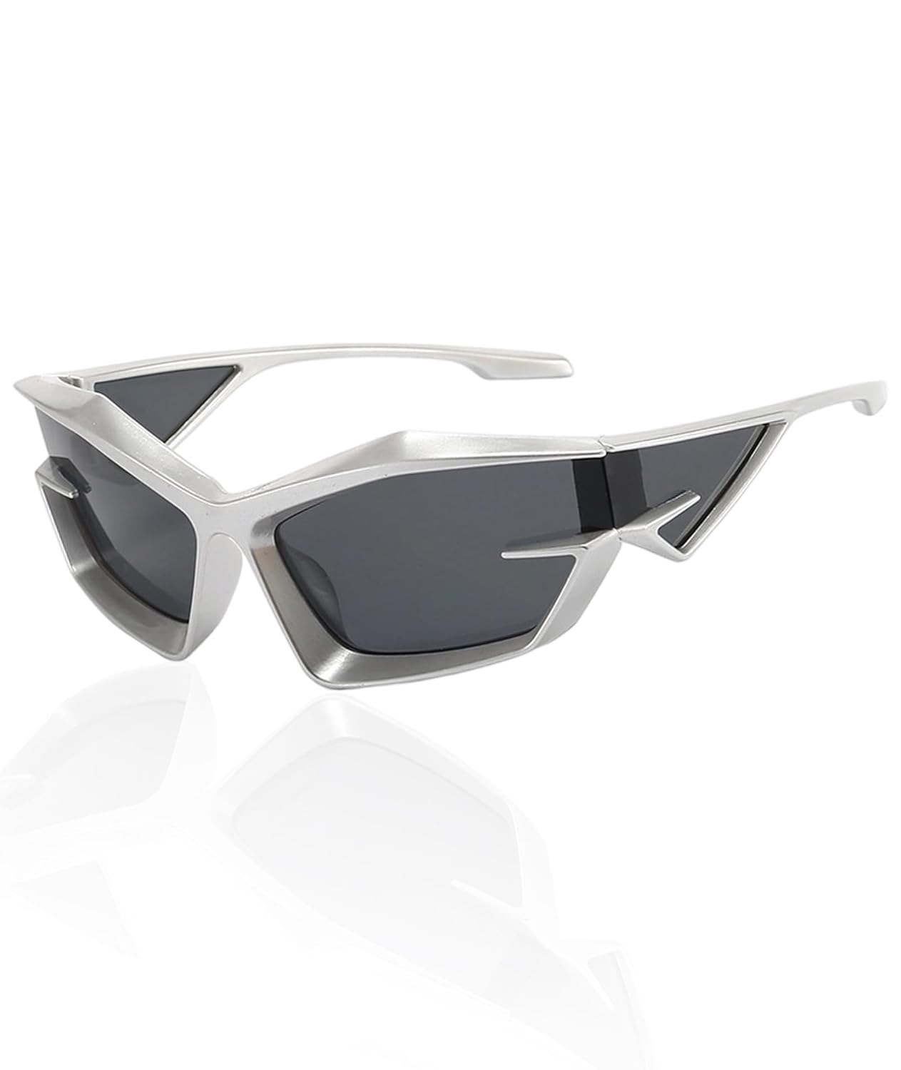 Y2K Glasses, Futuristic Sunglasses for Men and Women, UV Protection for Daily Commute and Sports, Fashion Accessory with Modern Aesthetic, Lightweight and Durable Frame Y2K Glasses, Futuristic Sunglasses for Men and Women, UV Protection for Daily Commute and Sports, Fashion Accessory with Modern Aesthetic, Lightweight and Durable Frame