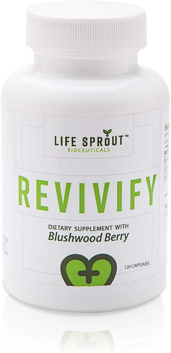 Revivify with Blushwood Berry, Guarana Extract and Reishi Mushroom for Well-Being and an Overall Health Boost - 60 Capsules Per Bottles