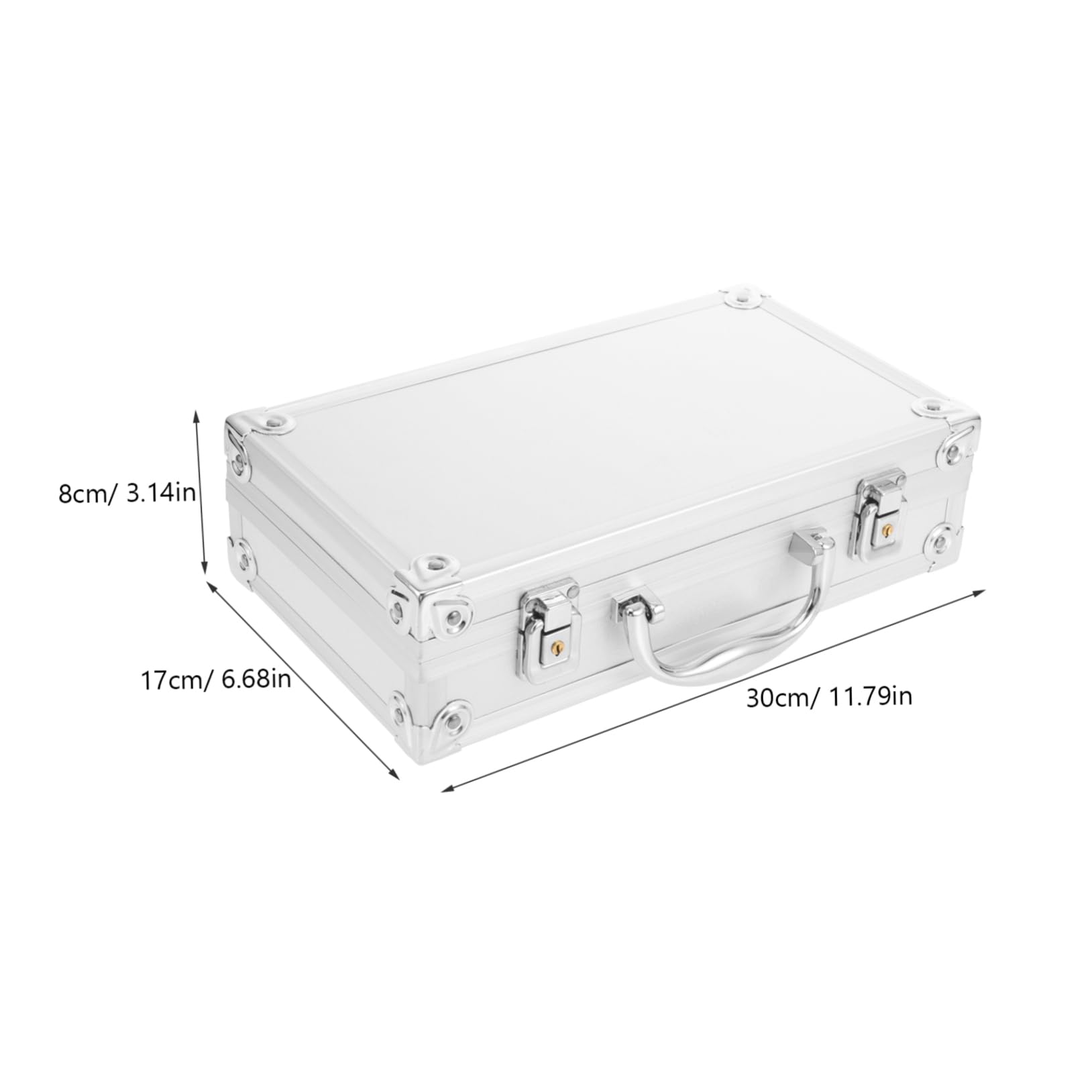 Didiseaon Botiquín Multiusos de Aleación de Aluminio Plata, Maletín Médico Portátil Resistente y Ligero para Oficina y Escuelas, Estuche de Transporte Seguro y Compacto