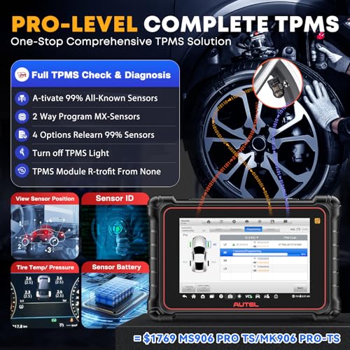 Autel MaxiPRO MP900TS Scanner, 2026 8IN MP900-TS up of MS906 PRO MP900-BT MP900 MS906TS MK900TS, V2.0 DOIP CANFD, Full TPMS as MS906 Pro-TS, OE C0ding, 40+ Services, 3K+ Bidirectional Scan Tool, OS 11 - Image 6