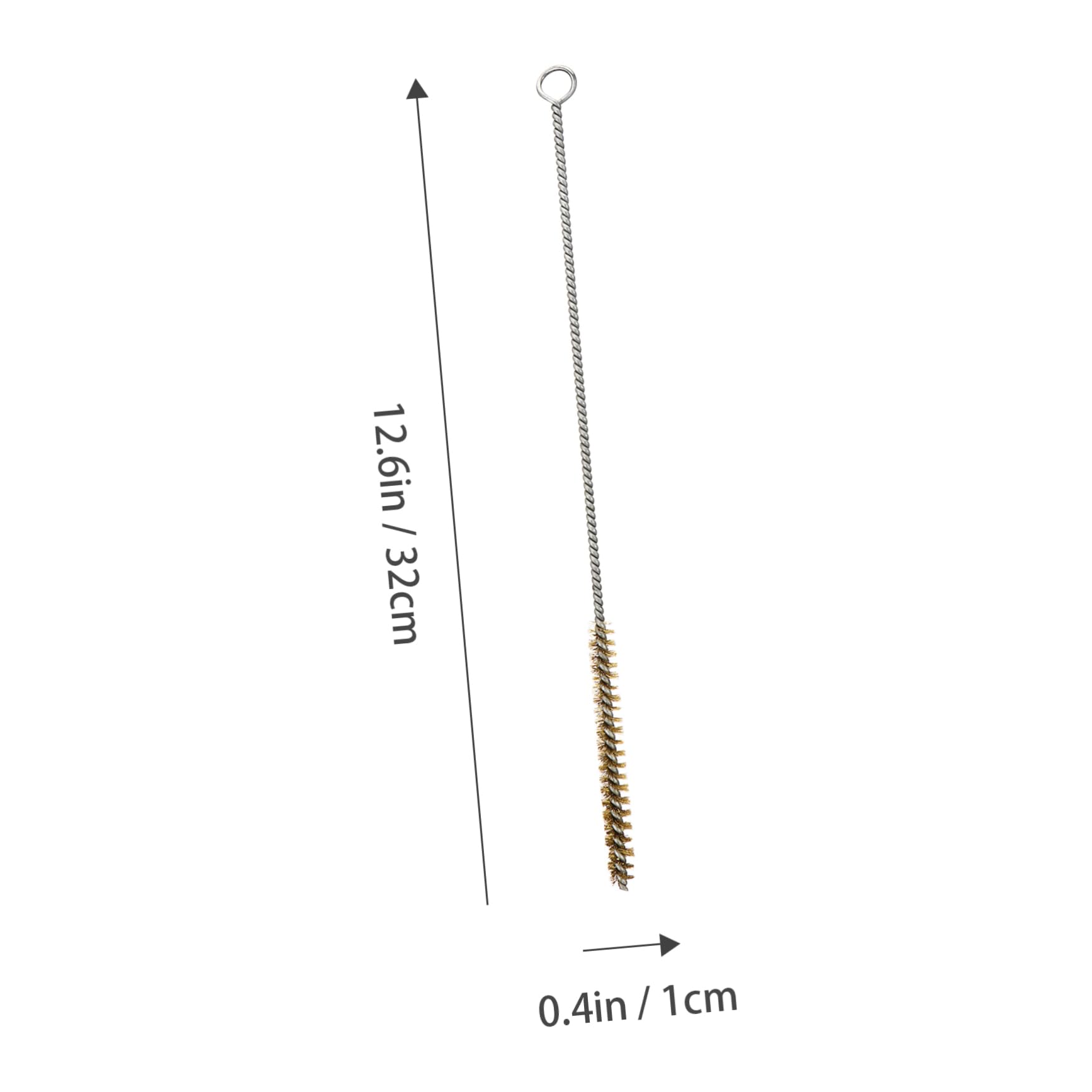 COSMEVIVI Wire Brush for Cleaning Welding Slag Paint Stains Unfinished Metal Parts Brass Tube Cleaning Brush