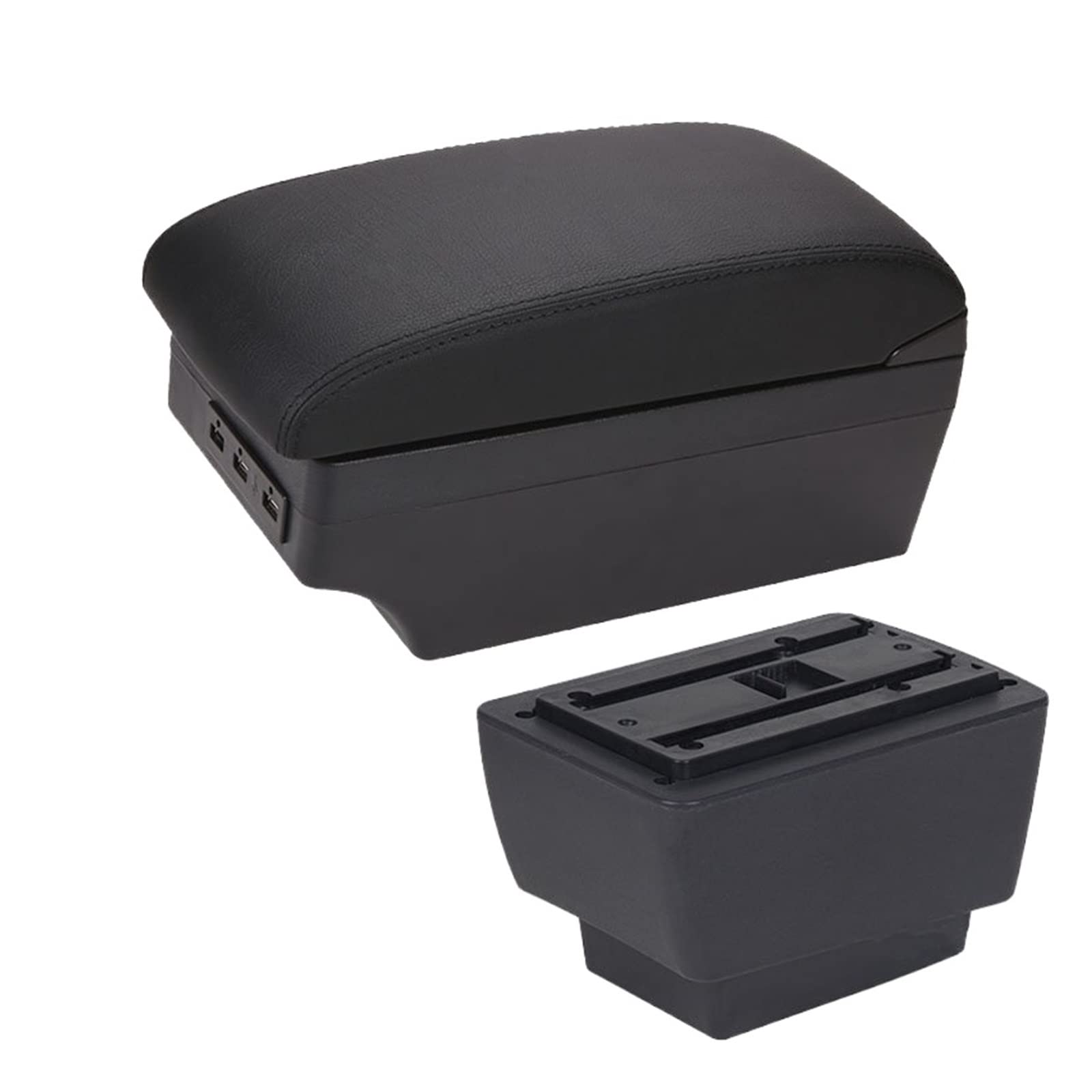 For Skoda For Fabia 3 2015 2016 2017 2018 2019 2020 Combi Car Armrest Box Retrofit Parts Storage Box Car Accessorie(A2 7USB)