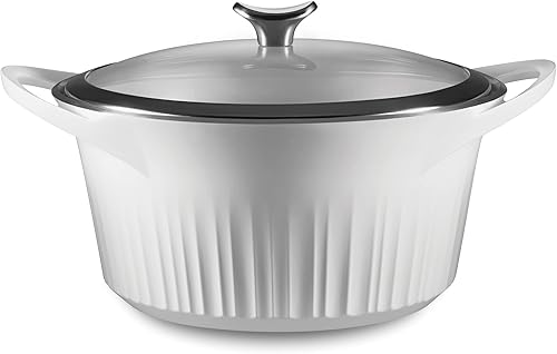 Miniatura 39 de CorningWare QuickHeat - Tostador de aluminio fundido de 5.7 cuartos de galón con tapa e interior de cerámica antiadherente, ligero y rápido