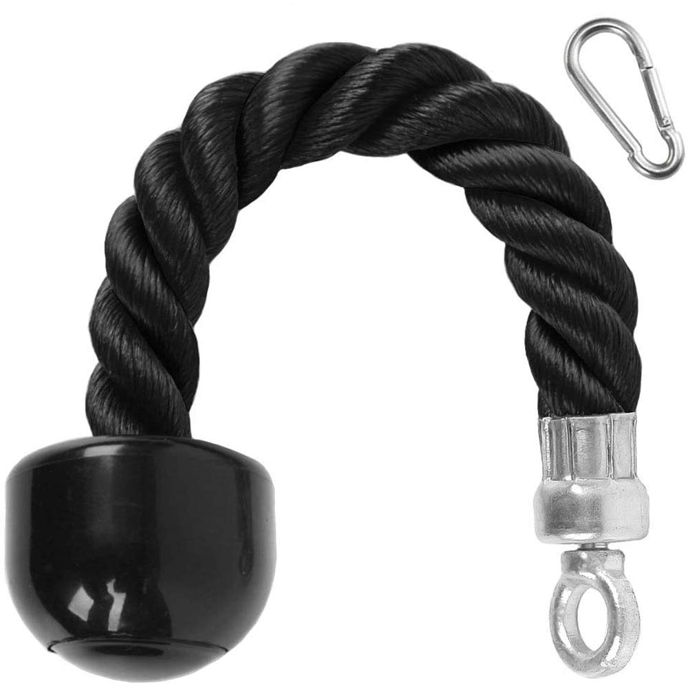 MANG Nylon Trizepsseil Pull Down Trizeps Seil Fitness Kabelzuggriff Bodybuilding Fitnessstudio Befestigung Mit Vollgummienden