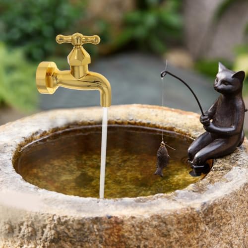 TOYANDONA Kreativer Schwimmender Wasserhahn Mit Fließendem Wasser Tischbrunnen Für Büro Zuhause Und Geschäft Schreibtischdekoration Mit Magischem Schwebeeffekt