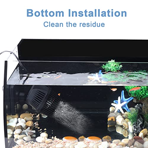 Image of hygger 2100 GPH Aquarium Wave Maker Pump with Strong Magnetic Suction Base, Ultra-quiet 360 Degree Rotating Submersible Power Head, for 75-130 Gal Freshwater Saltwater Tank (Pack of 2)