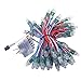 REXTiN® WS2811 Pixels Digital Addressable LED String Lights Waterproof RGB Full Color 12mm DC 12V (DC12V 50pcs)