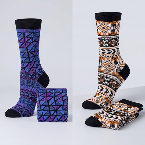 Image of Tipi Toe Women's Fun Patterned Dress Socks, 12-Pack Lightweight Colorful Crew Socks, Casual Novelty Assorted Designs