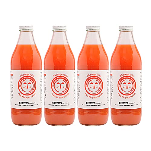 究極の 人参ジュース 繊維入りにんじんりんごレモンジュース 1,000ml×4本 ピカイチ野菜くん 無添加 農薬・化学肥料不使用 人参
