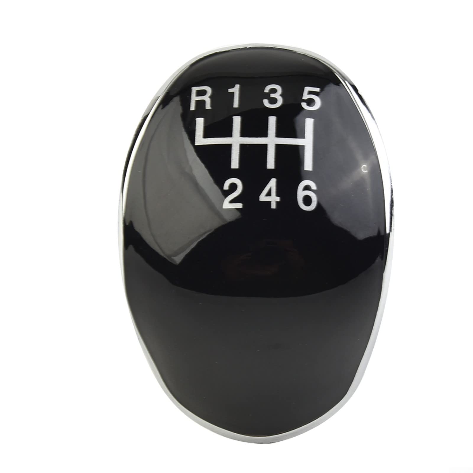 6-Speed Gear Shift Knob Cap Cover Insert for Ford Fiesta, Focus, Kuga, and for Mondeo - Black