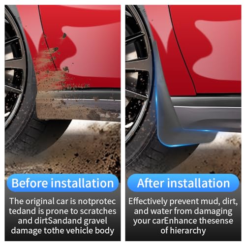 Image of Car Mud Flaps Splash Guards Mudflaps for Chevrolet Chevy Equinox 2025 2026 (NOT Fit Equinox EV) Auto Exterior Accessories Tire Mudguards Wheel Inner Fender Liner Guard Flap Fenders Accessory