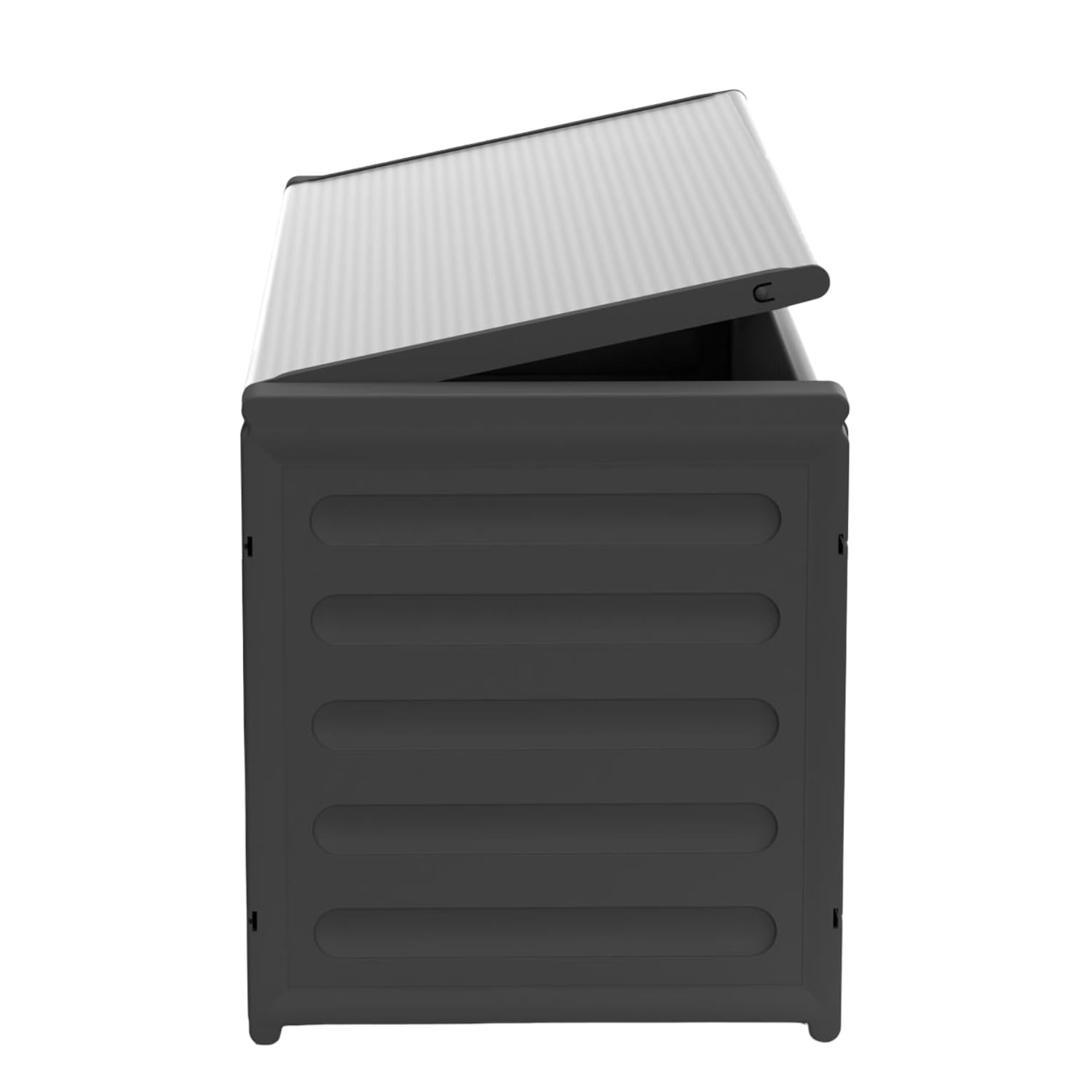 BuyStar Baule Cassapanca 87 Lt per Raccolta Differenziata 85x34x38 cm + 3 Borse per Riciclaggio - da Esterno, Anti Odore, in Resina, Terrazzo, Giardino, Organizzazione, Stoccaggio - Made in Italy