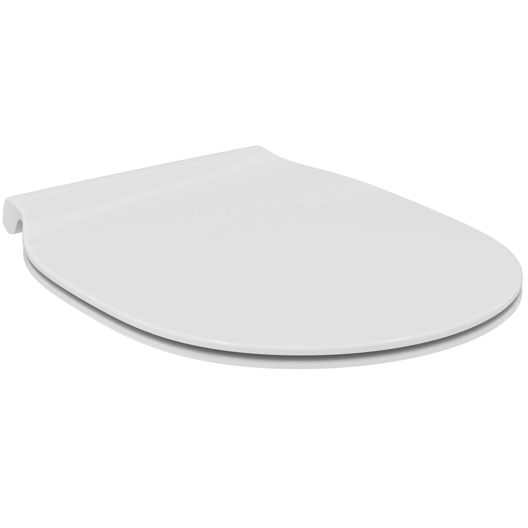 Ideal Standard Connect Air Toilet seat and Cover, Rounded Shape, Ultra-Flat Toilet seat, Including Hinge Set for Easy Installation, Scratch-Resistant duroplast – White (365x445x50 mm)