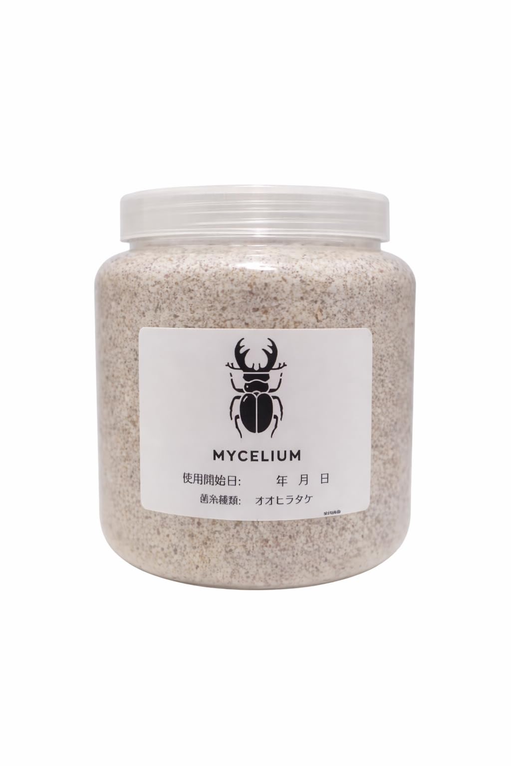 Amazon | MYCELIUM 菌糸ビン2300cc オオヒラタケ菌 ホワイト 二次発菌