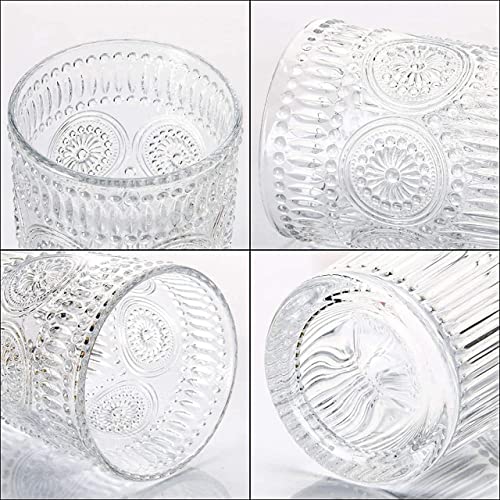 Image of LUXU Italian Premium 310ML Crystal Clear Whiskey Glasses Set of 6| Sturdy Scotch - Wine Glasses | Imported Tumbler for Whisky, Bourbon, Juice, Cocktail(QXZ-)