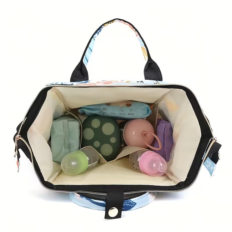 Image of ShopyVid Babies Diaper Bag for Mothers | Maternity Bag for Travel | New Born Baby Diaper Bag for Mother, Multi Compartments, Insulated Bottle Pockets (Waterproof, 17 litres)