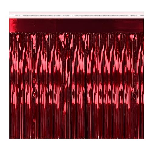 Drape de Fringe Beistle 55039-R pour décorer rapidement un fond de scène