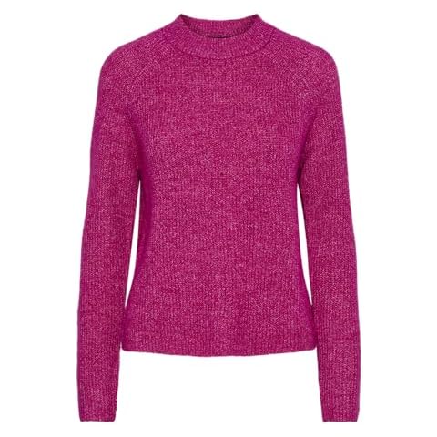 PIECES Women's Warm Fuchsia Knit Jumper Cover