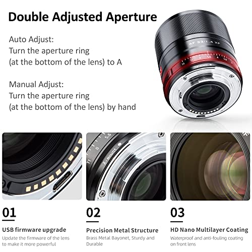 Image of VILTROX 33mm F1.4 STM XF Lens - Auto Focus Fixed Focus APS-C Portrait Lens, Compact Large Aperture for Fujifilm Fuji 33mm X-Mount Mirrorless Camera X-T3, X-H1, X20, X-T30, X-T20, X-T100, X-Pro2