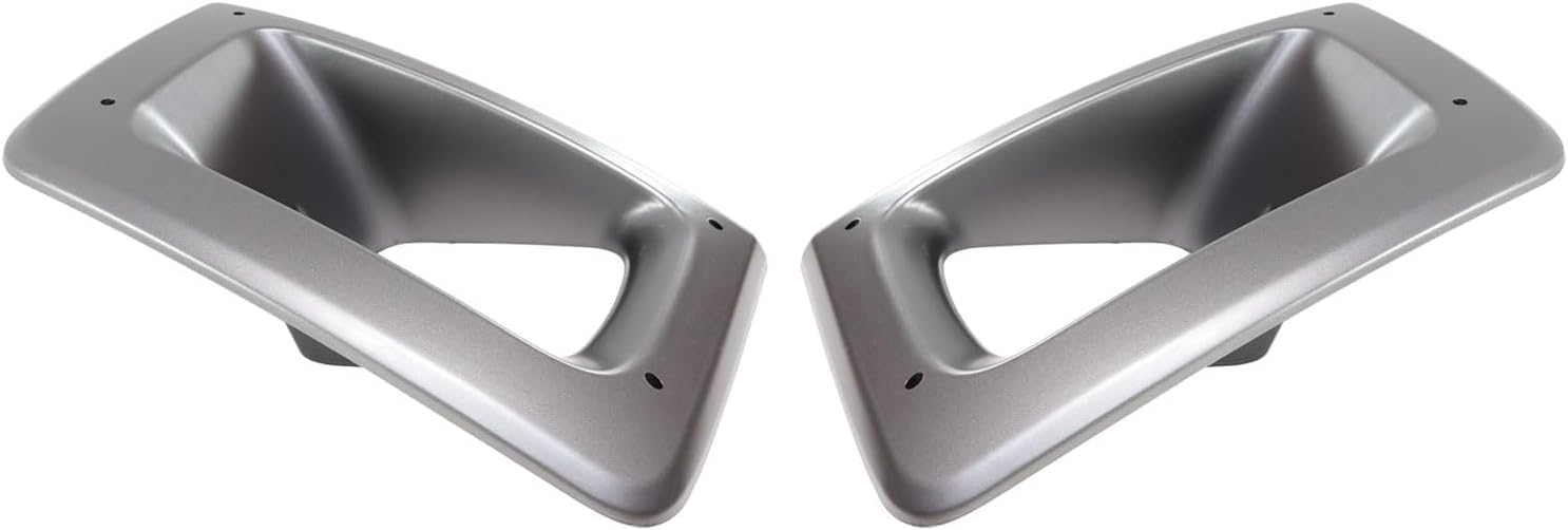 YHB New Headlight Bezel Trim Fits 2003 2004 2005 2006 2007 2008 2009 C6500 C7500 C8500 (Front Left Driver & Right Passenger Side)
