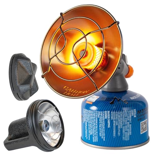 Calefacción de gas para camping, portátil, para tienda de campaña, mini calefactor para exteriores, calentador de terraza, horno de invierno con encendido piezoeléctrico para pesca, senderismo, caza