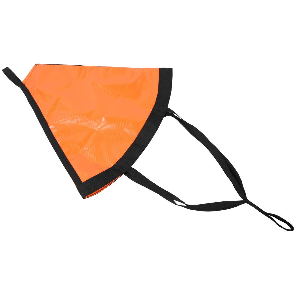 Cosiki Carnaval Commerçant Ancre de Bateau de pêche, Flotteur portatif de pêche de Bateau de 24in / 60cm, Caoutchouc pour Le Yacht(Orange)