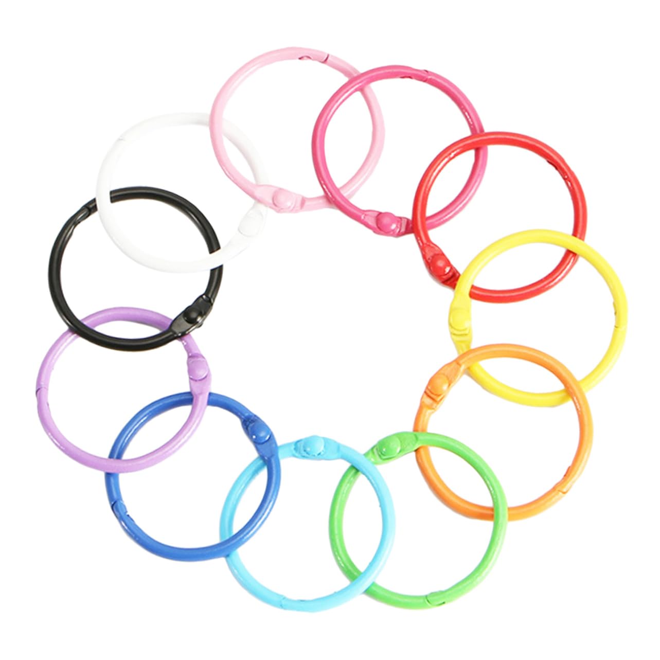 DOITOOL 4 Set Colorati Per Raccoglitori Multi Per Diy Accessori Per Chiavi E Libri Materiale Resistente E Design Per Progetti Artigianali E Organizzazione 60 Pezzi * 4