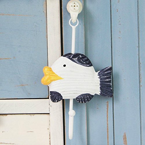 Olizee® Beach Themed Wall Hooks Towel Hat Coat Hangers Rustic Wall Decorations (Set Of 6 Assorted Seashore) #TOP4