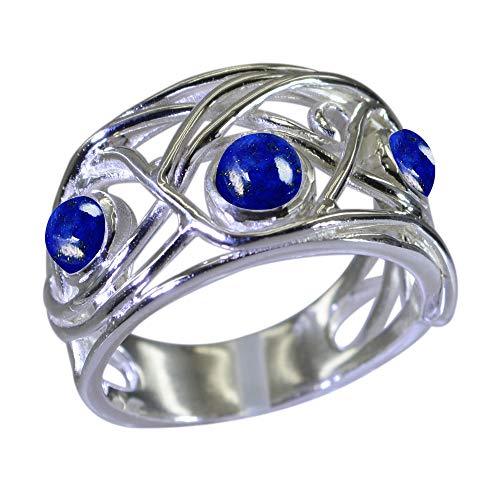 Bague en argent pour femme et gemme ronde pour un style bohème chic