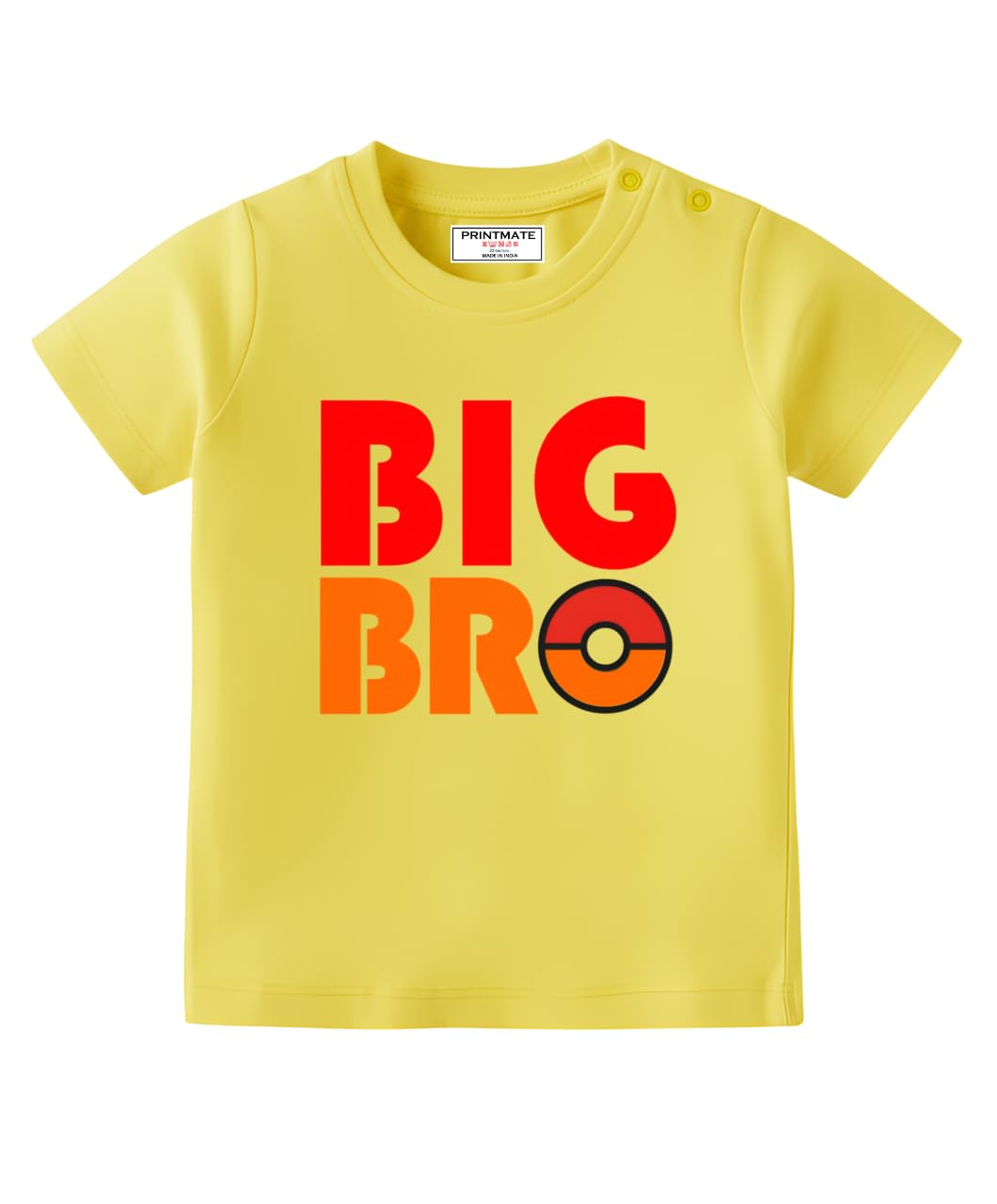 Big BRO Printed Pure Cotton Soft Fabric Unisex Tshirt for Kids B8-image-22