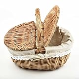 Léger : ce panier de pique-nique en osier est léger mais durable, parfait pour transporter des articles sans ajouter de poids supplémentaire. Sa finition de qualité supérieure et ses détails en dentelle lui donnent un look élégant et gracieux.