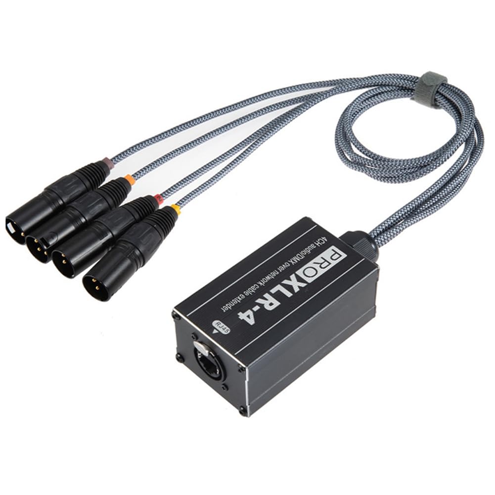 Splitter di Rete Cavo Audio RJ45 a XLR Maschio per Estensione di Rete Cavo Serpente Scena o Registrazione in Studio
