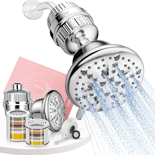 Cobbe Double Filtered Shower Head with Multiple Settings