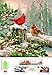 Fundaful Art 5D Diamond Painting Kits for Adutls Kids Full Drill Round Rhinestone Paint with Diamonds Cross Stitch Embroidery Art Craft American Cardinals Birds Winter Christmas Gift 16x12in