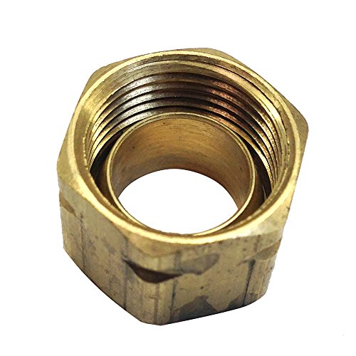 Brass Compression Nut with Sleeve No. 61Ca-6