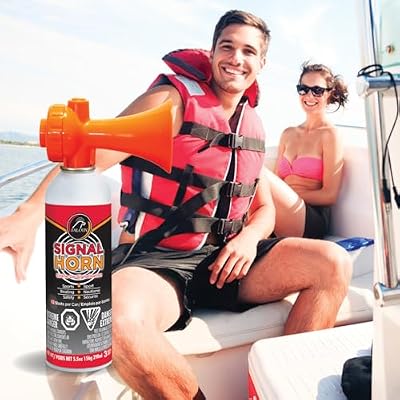 Falcon Safety Signal Horn, Air Horn Loud Audible Signal for Boating & Outdoor Safety