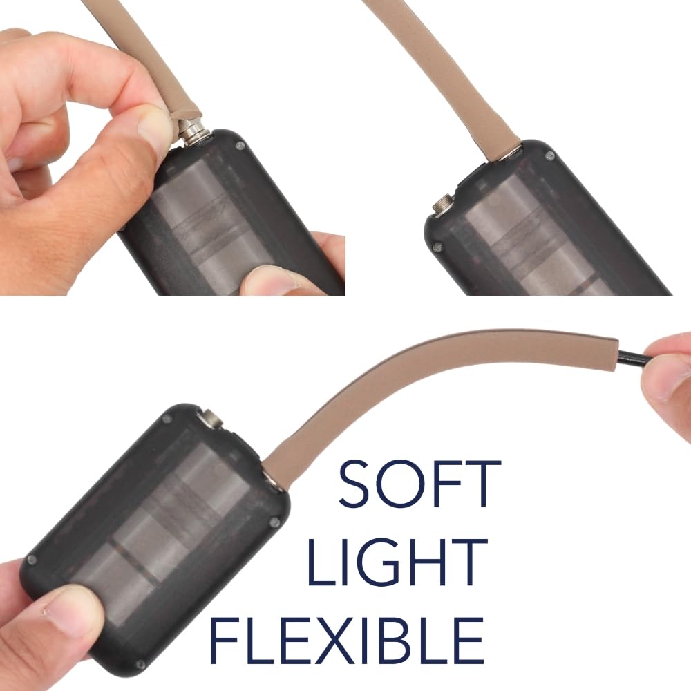URSA Foamie Flex RF Savers - Protectores de RF de espuma flexible para antenas de látigo y antenas - Mejora la señal, reduce el ruido de la ropa y protege contra el sudor, paquete de 4 (caramelo)