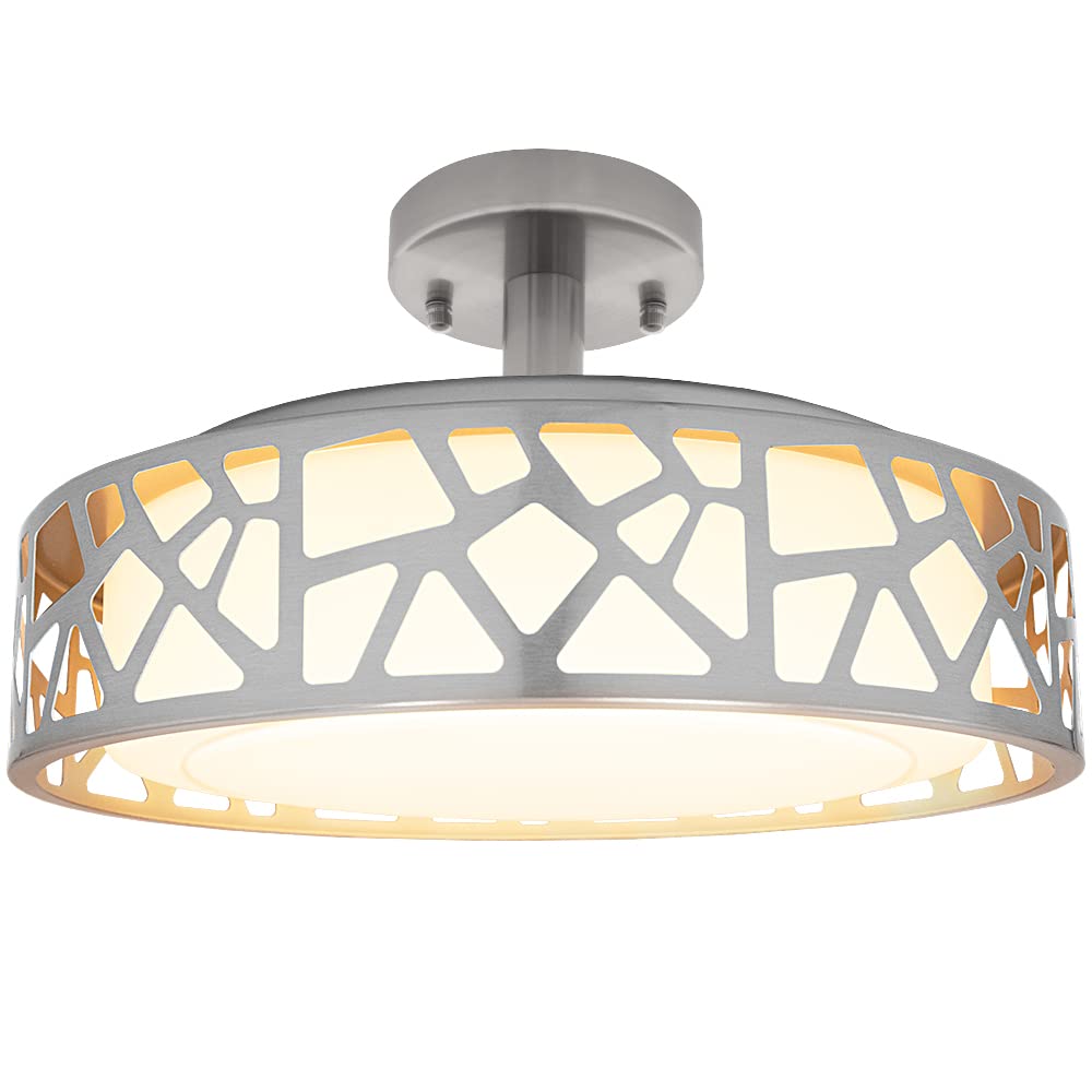 ZGLAOJT Semi Flush Mount 8 Light Ceiling Light Modern Metal - Want It All