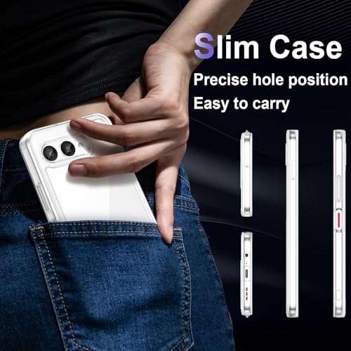 Image of Case for T-Mobile REVVL 8 5G, Military Grade Drop Protection Phone Case, Yellowing Resistant, Anti-Scratch Hard PC Back, Shockproof Hard Ultra-Thin Protective Cover, Clear