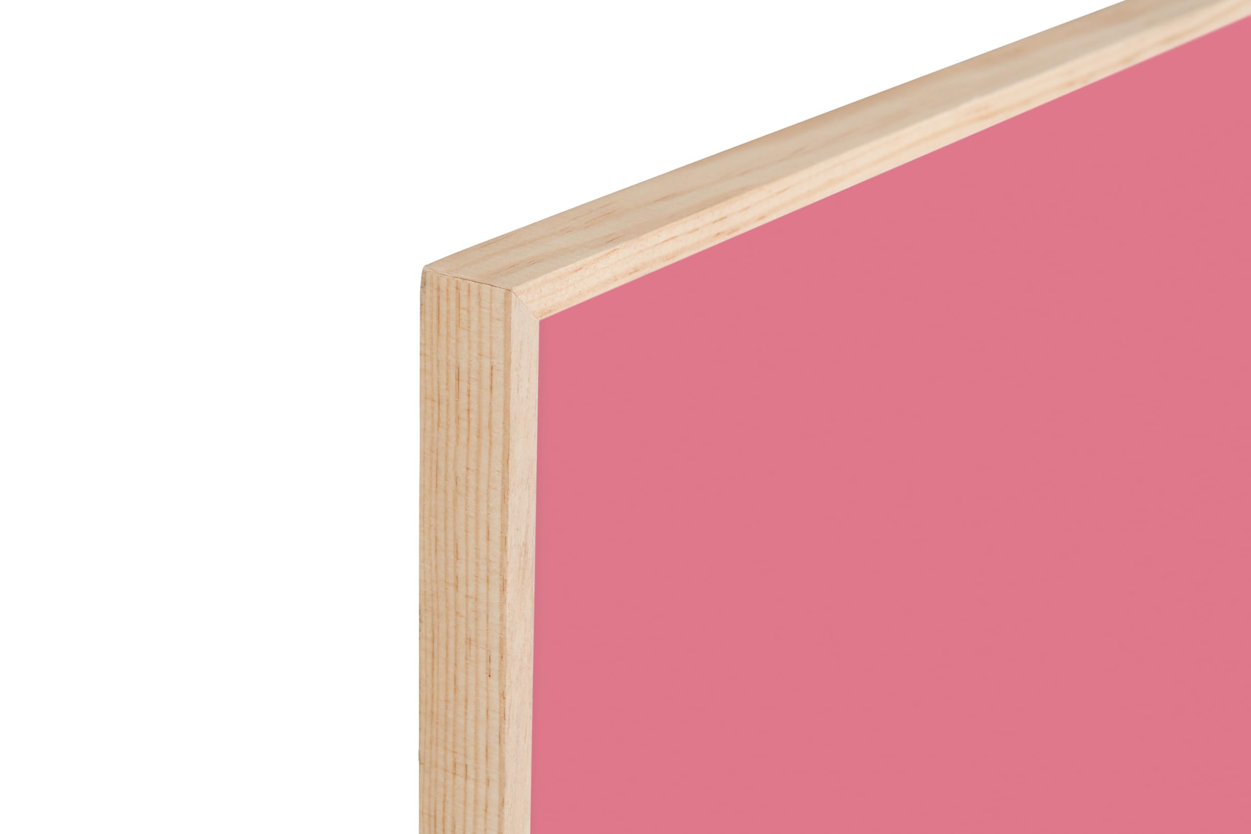 Bi-Office Earth New Basic Magnetyczna Tablica Fuchsia, 88,5 x 58,5 cm, Lakierowana Stalowa Powierzchnia, Rama z Naturalnego Drewna Sosnowego
