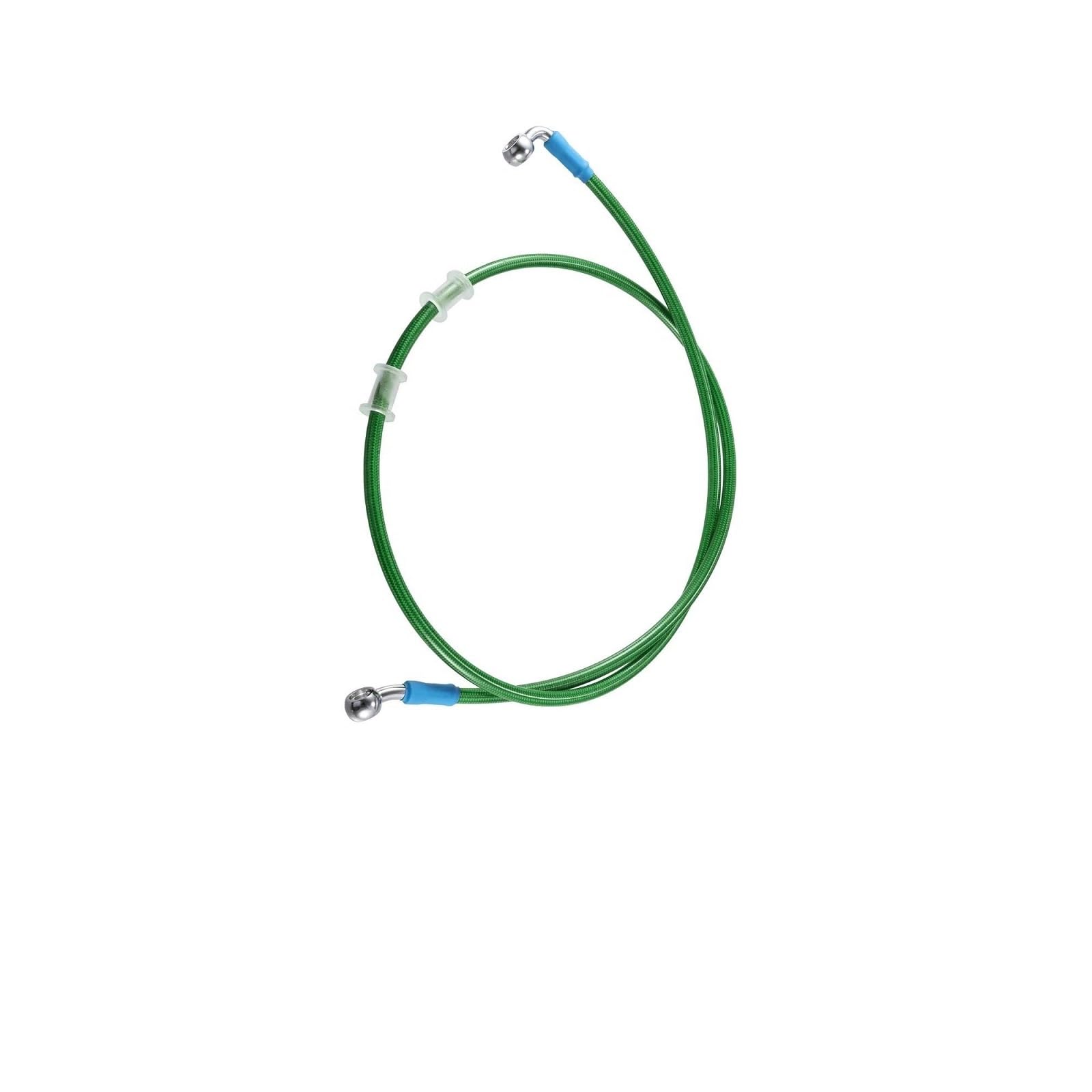Ksxzw Green Motorbike Part 120Cm Fitting 28° 90° Motorcycle Hydraulic Brake Line Oil Hose Pipe