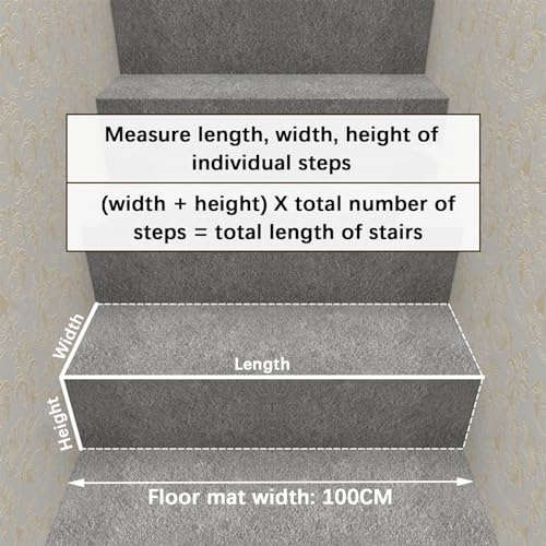 Alfombras para escaleras autoadhesivas con protección anticaídas y rollo recortable 3