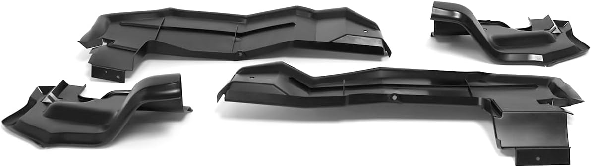 Front Fender Splash Shield 4pc Set For 1971-1973 Ford Mustang