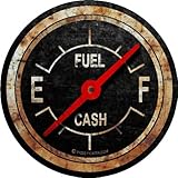 ProSticker 706 (One) 3' Rat Rod Series Fuel Gauge Decal Sticker