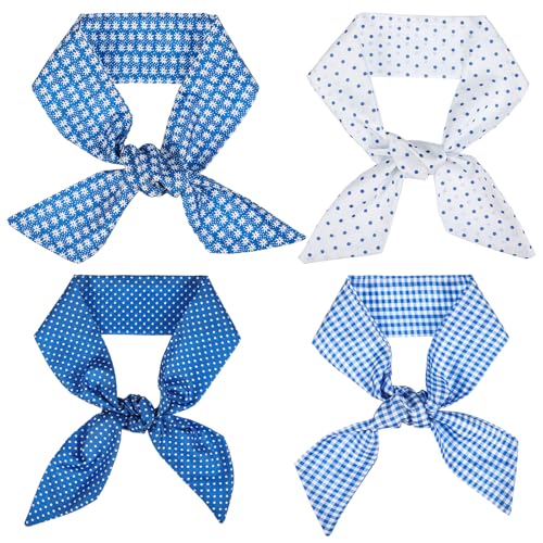 CIATBYYJ 4 Stück Geldbörse Schal, Handtaschen Schal für Damen, Dünnes Haar, Hals-Accessoires, Schals mit Taschenschals, Griff, Modisch, Leicht für Verpackungsbänder, Modische Accessoires und Geschenke